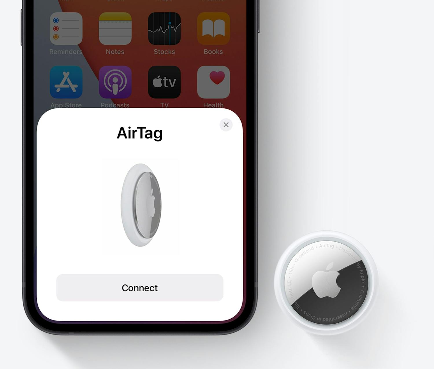 Apple AirTag Apple AirTag kopplas enkelt upp mot din iPhone